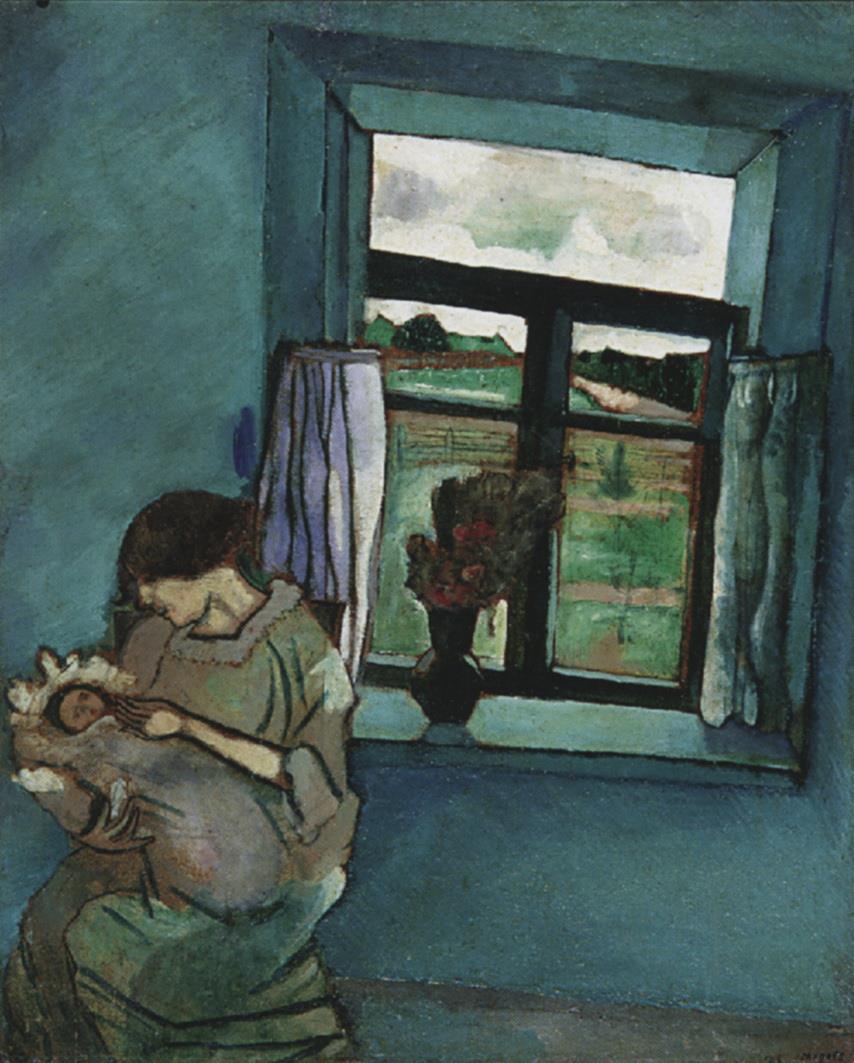 Bella und Ida am Fenster Zeitgenosse Marc Chagall Ölgemälde